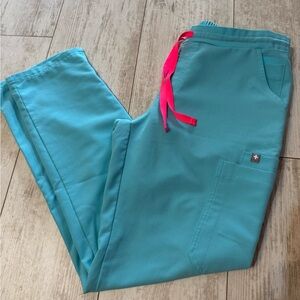 Figs Neon Blue Yola pants